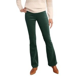 Soft Surroundings NWT Corduroy Pull-on Flare Pants Emerald Green Size Large